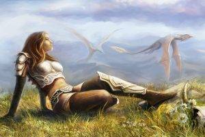 fantasy Art, Dragon, Women