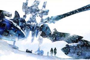 artwork, Fantasy Art, Digital Art, Mech, Robot, Snow