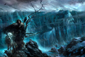 Game Of Thrones, Jon Snow, Direwolves, The Wall, Snow, Artwork, Nights Watch, Fantasy Art