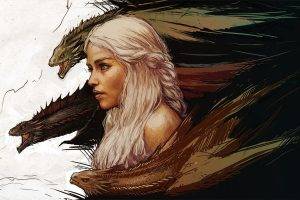 Game Of Thrones, Dragon, Daenerys Targaryen, Fantasy Art, Artwork