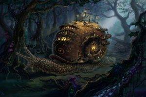 snail, Fantasy Art