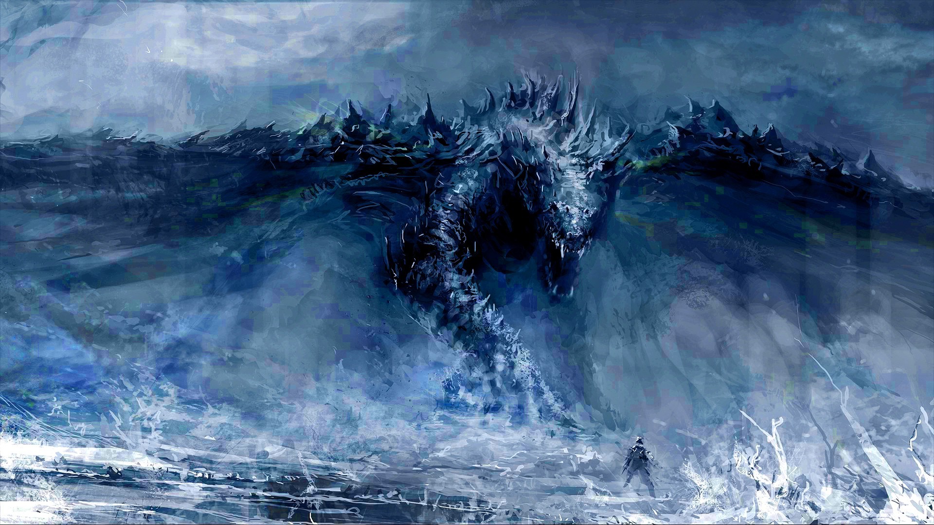 dragon, Fantasy Art, Artwork, Blue Wallpaper