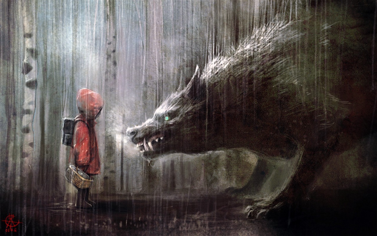 fantasy Art, Little Red Riding Hood Wallpapers HD / Desktop and Mobile
