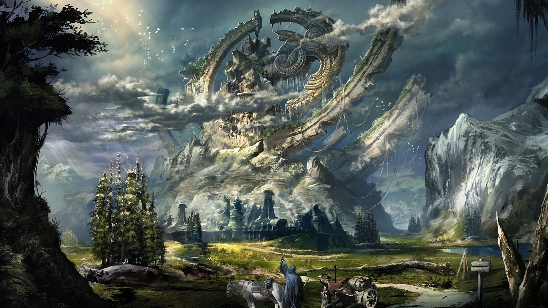 fantasy Art, Fighting Wallpaper