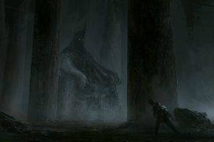 artwork, Dark, Pillar, Fantasy Art