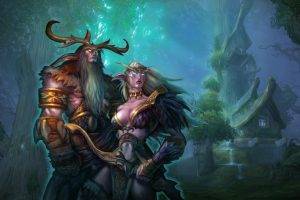 elves, Night Elves, World Of Warcraft, Fantasy Art, Malfurion