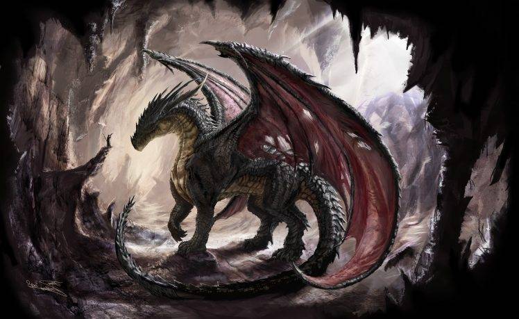 dragon, Fantasy Art, Drawing HD Wallpaper Desktop Background