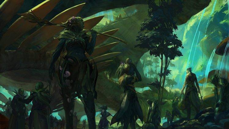 fantasy Art, Digital Art, Guild Wars 2, Sylvari HD Wallpaper Desktop Background