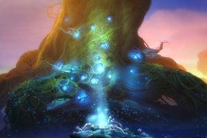 fantasy Art, Ori And The Blind Forest, Glowing, Roots
