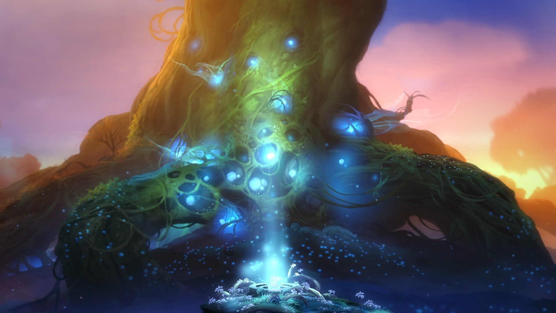 fantasy Art, Ori And The Blind Forest, Glowing, Roots Wallpaper