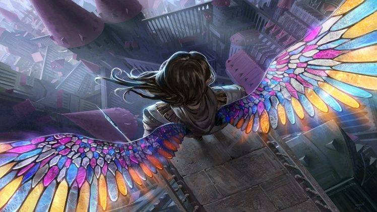 angel, Fantasy Art, Magic: The Gathering HD Wallpaper Desktop Background