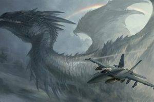 dragon, Fantasy Art, McDonnell Douglas F A 18 Hornet
