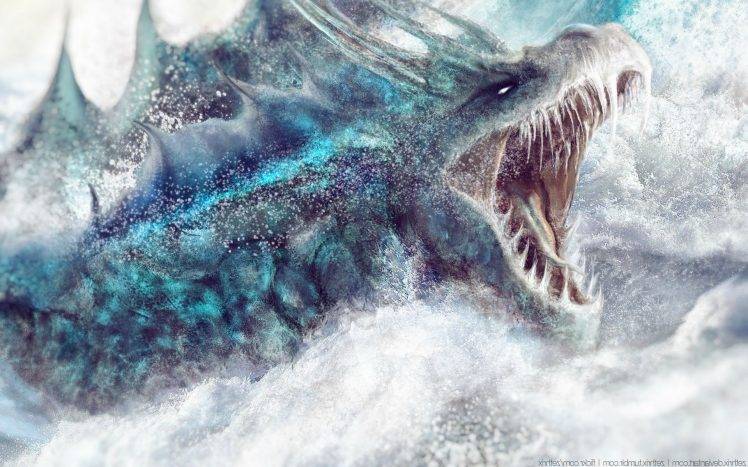 fantasy Art, Sea Monsters HD Wallpaper Desktop Background