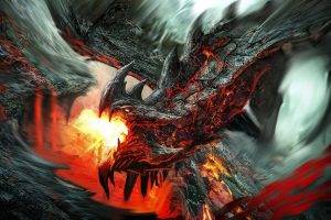 dragon, Fantasy Art, Digital Art, Painting