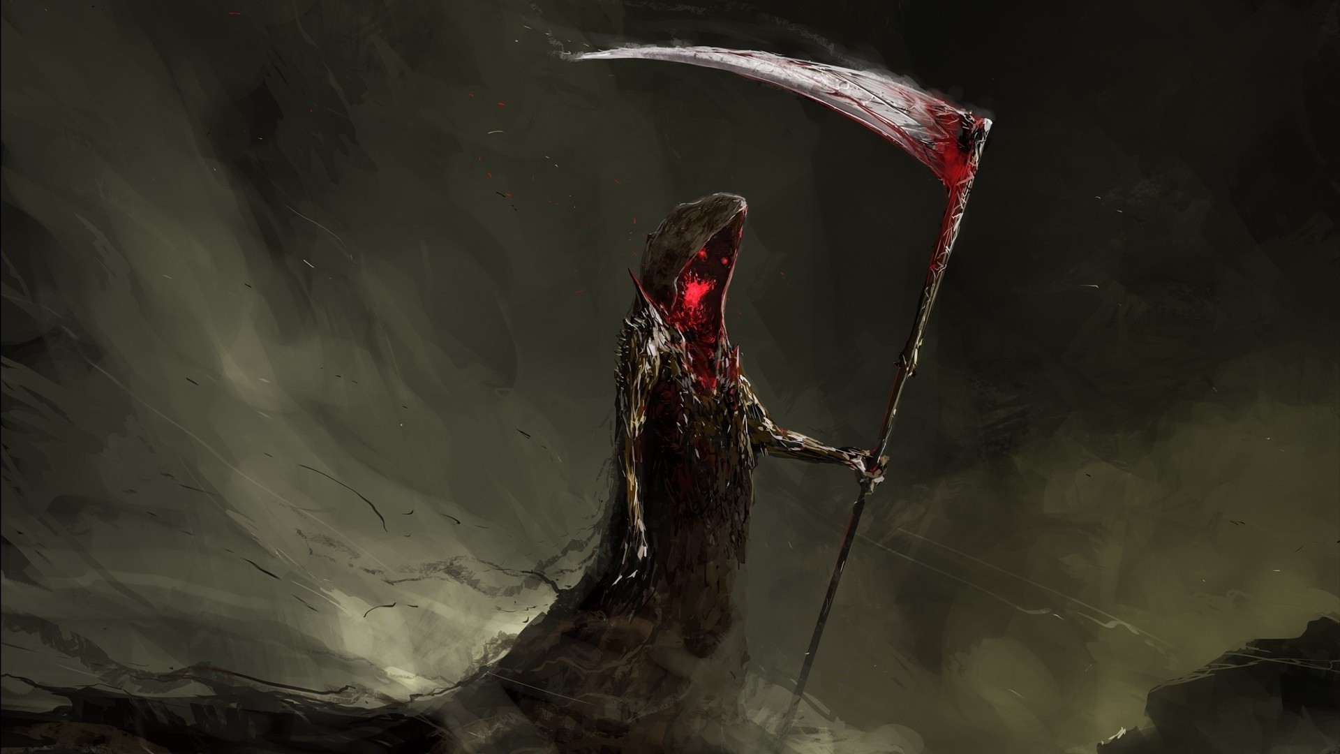 creepy grim reaper scythe