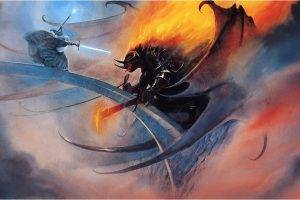 Gandalf, Balrogs, Fantasy Art, The Lord Of The Rings, John Howe