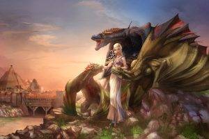 Daenerys Targaryen, Game Of Thrones, Dragon, Fantasy Art, Fan Art, Meereen