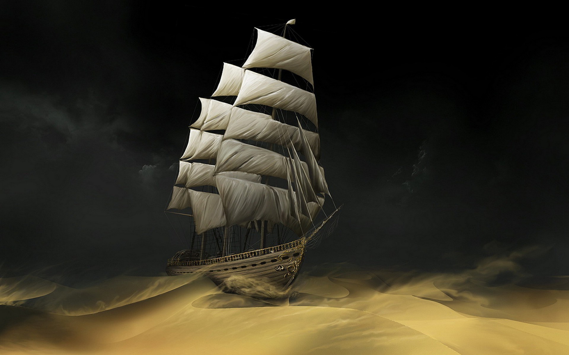 fantasy Art, Digital Art, Boat Wallpaper