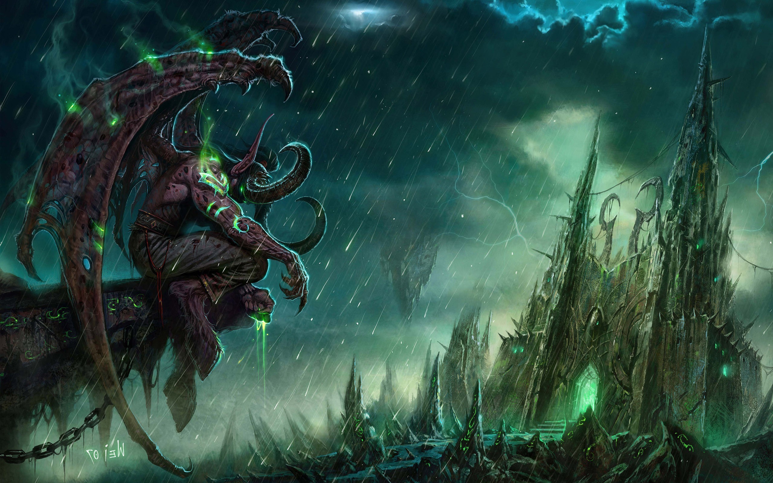 fantasy Art, Illidan Stormrage, World Of Warcraft Wallpaper