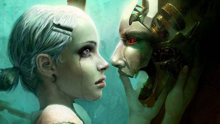 androids, Gamers, Fantasy Art HD Wallpaper Desktop Background