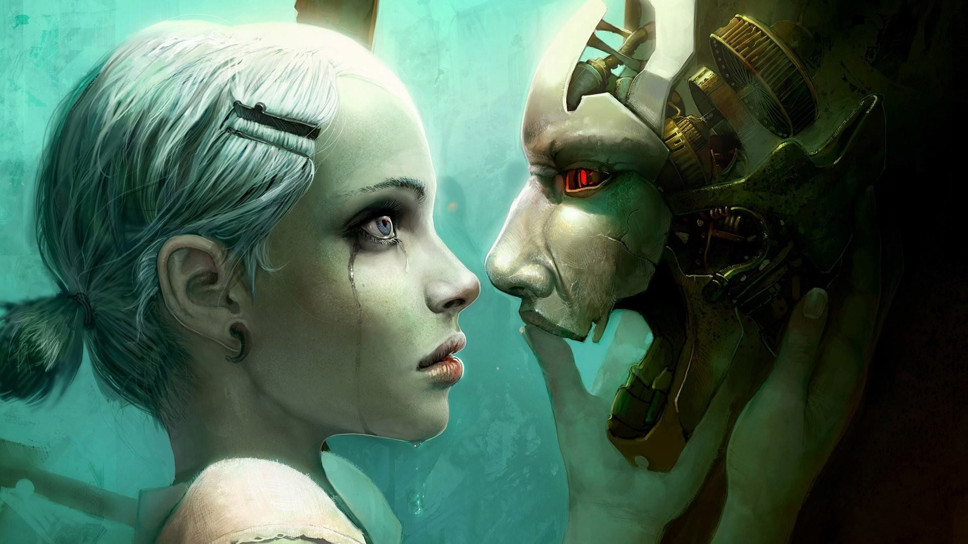 androids, Gamers, Fantasy Art Wallpaper