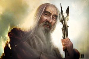 Saruman, The Lord Of The Rings, Wizard, Beards, Artwork, Fantasy Art, Staff, Old People, Christopher Lee, Portrait