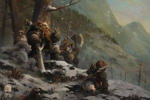 fantasy Art, Dwarfs, Digital Art