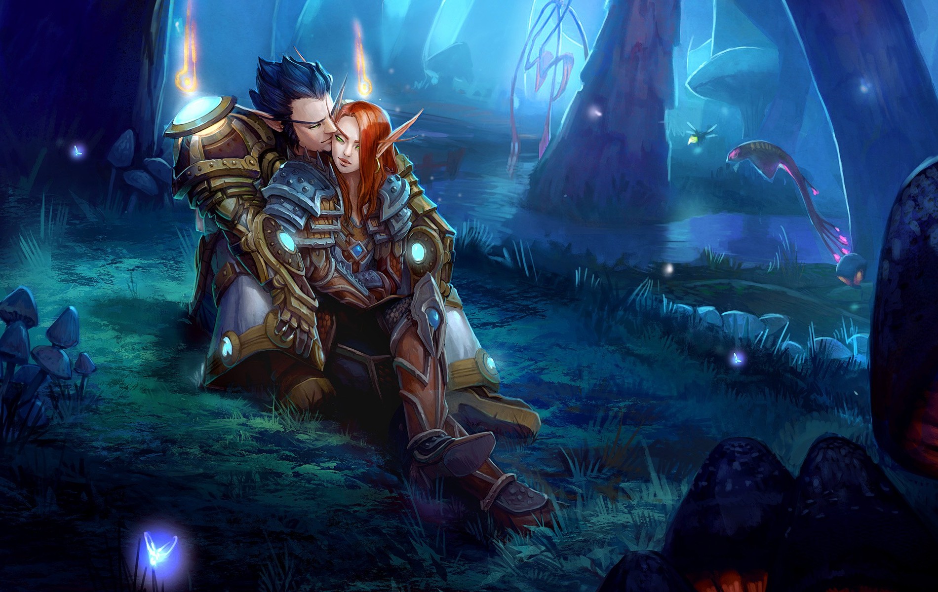 fantasy Art, Elves, World Of Warcraft Wallpaper