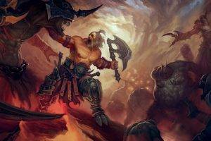 painting, Illustration, Fantasy Art, Diablo III, Barbarian