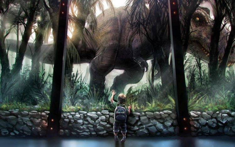 dinosaurs, Jurassic World, Artwork, Fantasy Art, Children HD Wallpaper Desktop Background