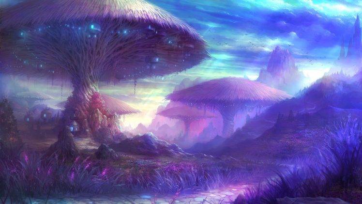 fantasy Art, Magic Mushrooms, Aion, Aion Online HD Wallpaper Desktop Background