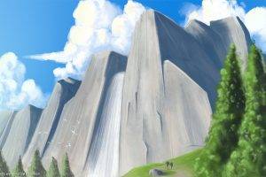mountain, Drawing, Fantasy Art, Artwork, Hill