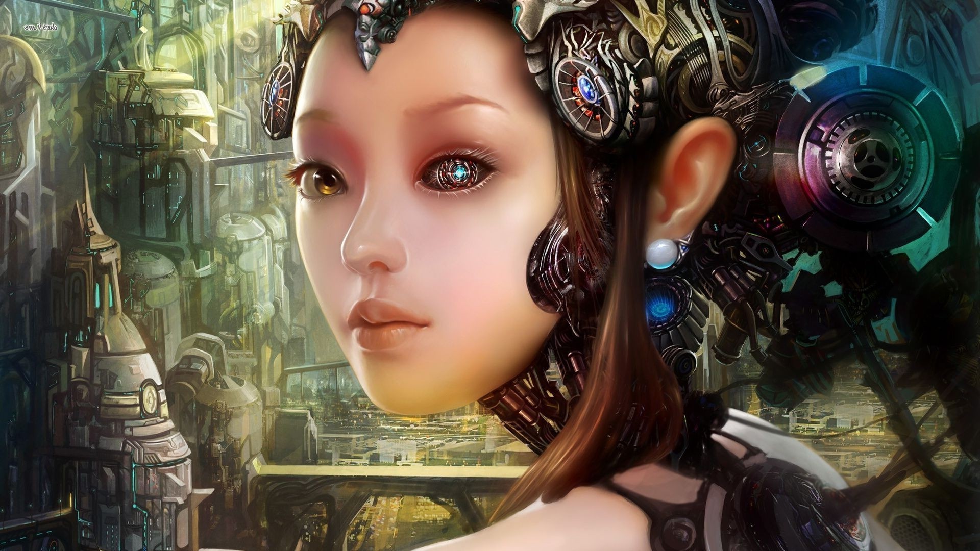 artwork, Robot, Fantasy Art Wallpaper
