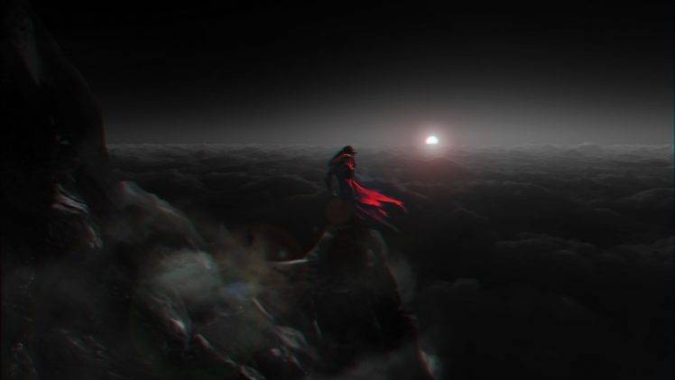 fantasy Art, Castlevania, Dracula, Vampires, Clouds, Mountain, Effects, Castlevania: Lords Of Shadow HD Wallpaper Desktop Background