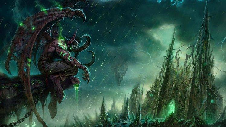 fantasy Art, World Of Warcraft, Black Temple HD Wallpaper Desktop Background