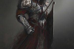 warrior, Drawing, Fantasy Art, Armor