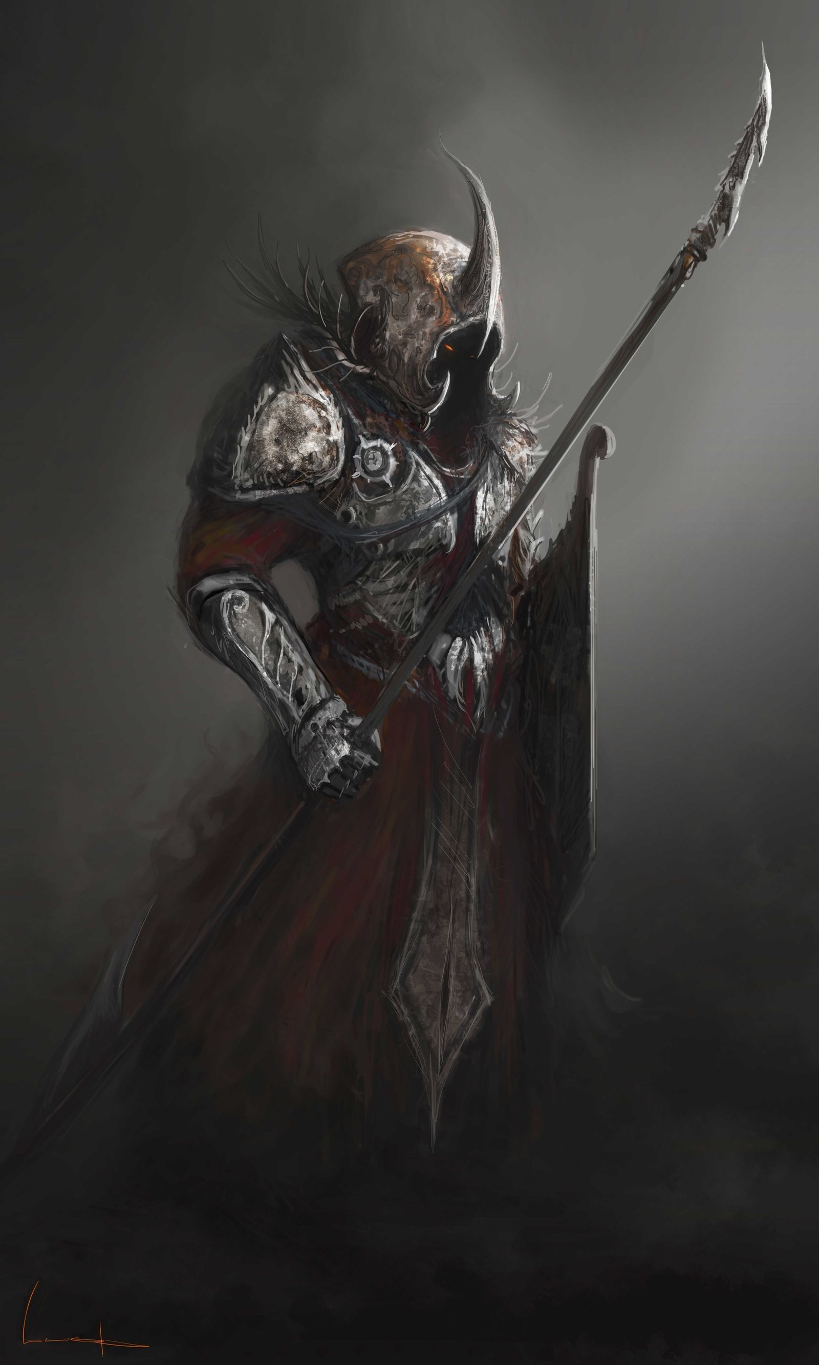 warrior, Drawing, Fantasy Art, Armor Wallpaper