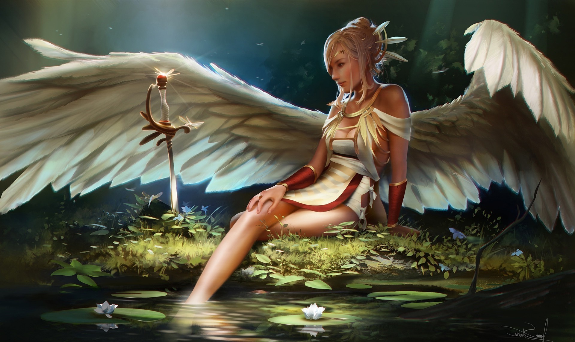 angel, Fantasy Art, Artwork Wallpaper