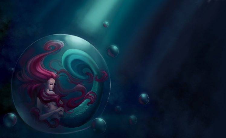 artwork, Fantasy Art, The Little Mermaid HD Wallpaper Desktop Background