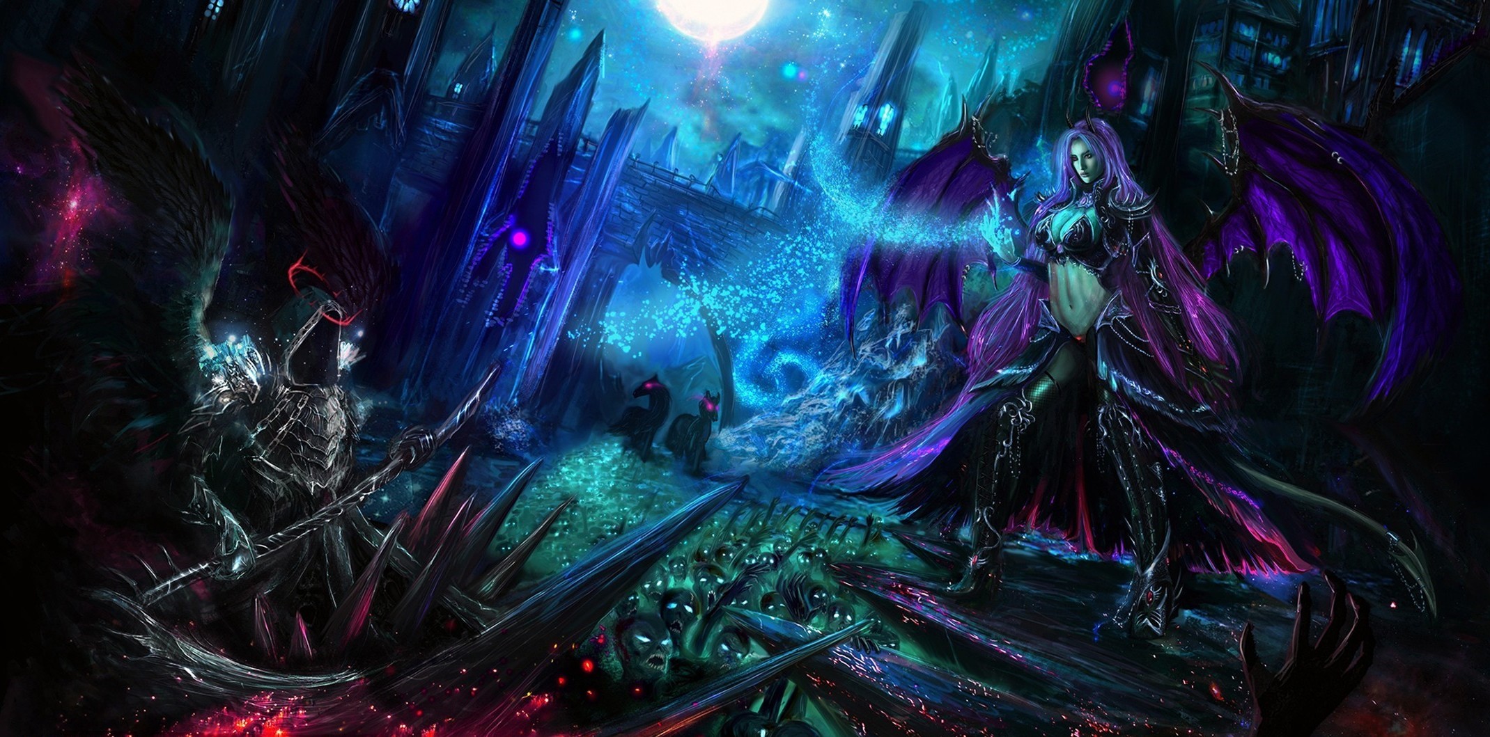 fantasy Art, Artwork, Spooky, Magic, Demoness Wallpaper