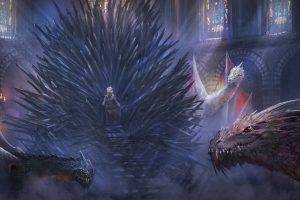 fantasy Art, Game Of Thrones, Daenerys Targaryen, Iron Throne