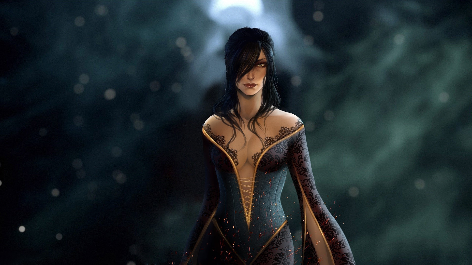 artwork, Fantasy Art, Morrigan (character), Dragon Age: Inquisition, Women, Long Hair Wallpaper
