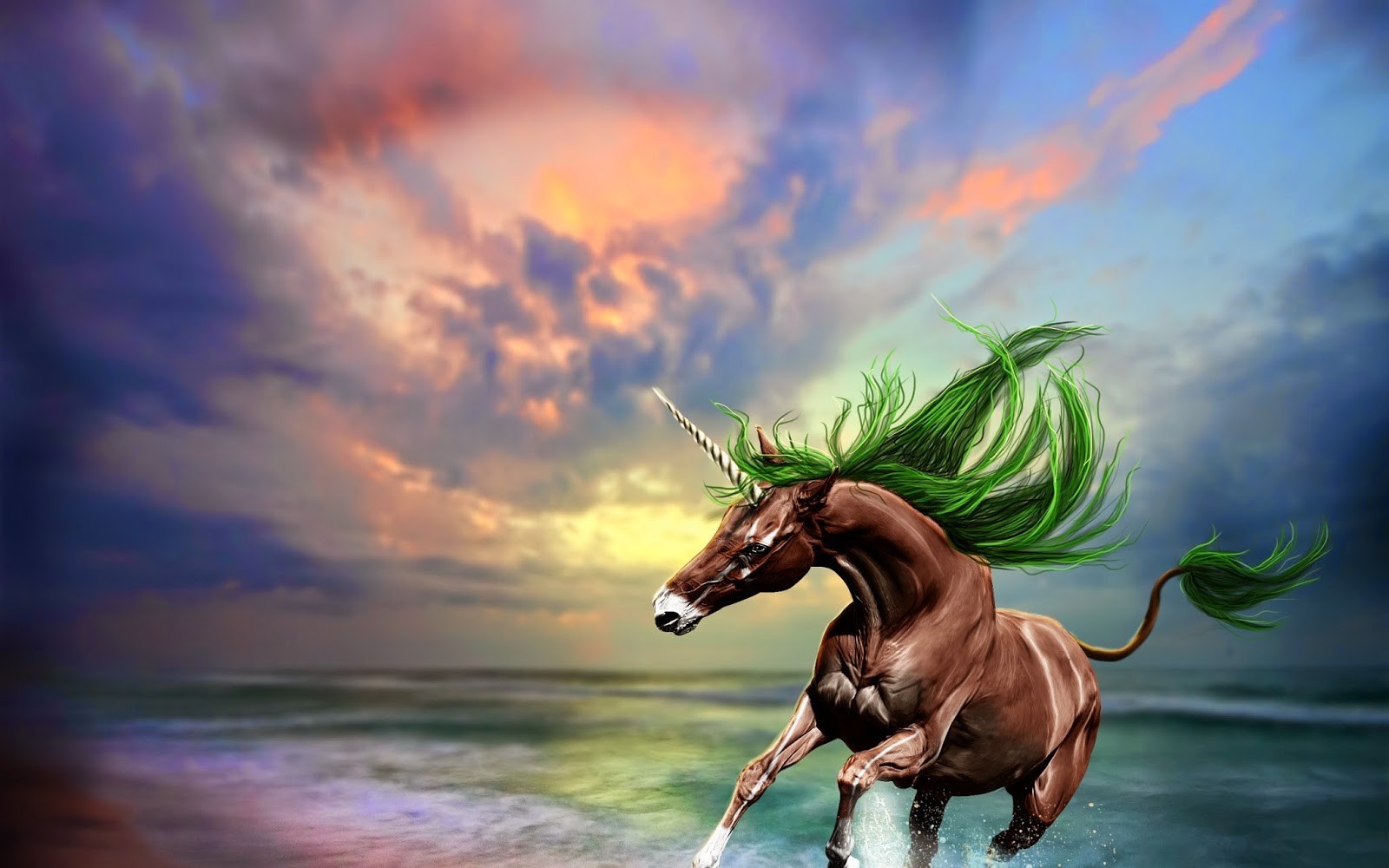 unicorns, Horse, Fantasy Art, Digital Art Wallpaper