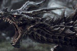 dragon, Fantasy Art, Digital Art, The Elder Scrolls, The Elder Scrolls V: Skyrim, Alduin