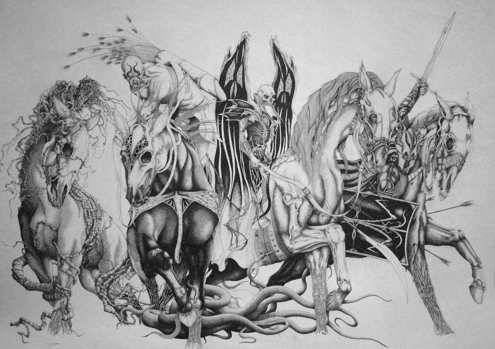 drawing, Fantasy Art, Artwork, Spooky Wallpaper