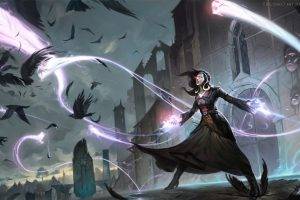 Magic: The Gathering, Fantasy Art, Wizard, Crow, Raven