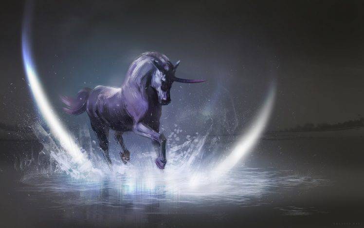 artwork, Fantasy Art, Unicorns, Horse HD Wallpaper Desktop Background