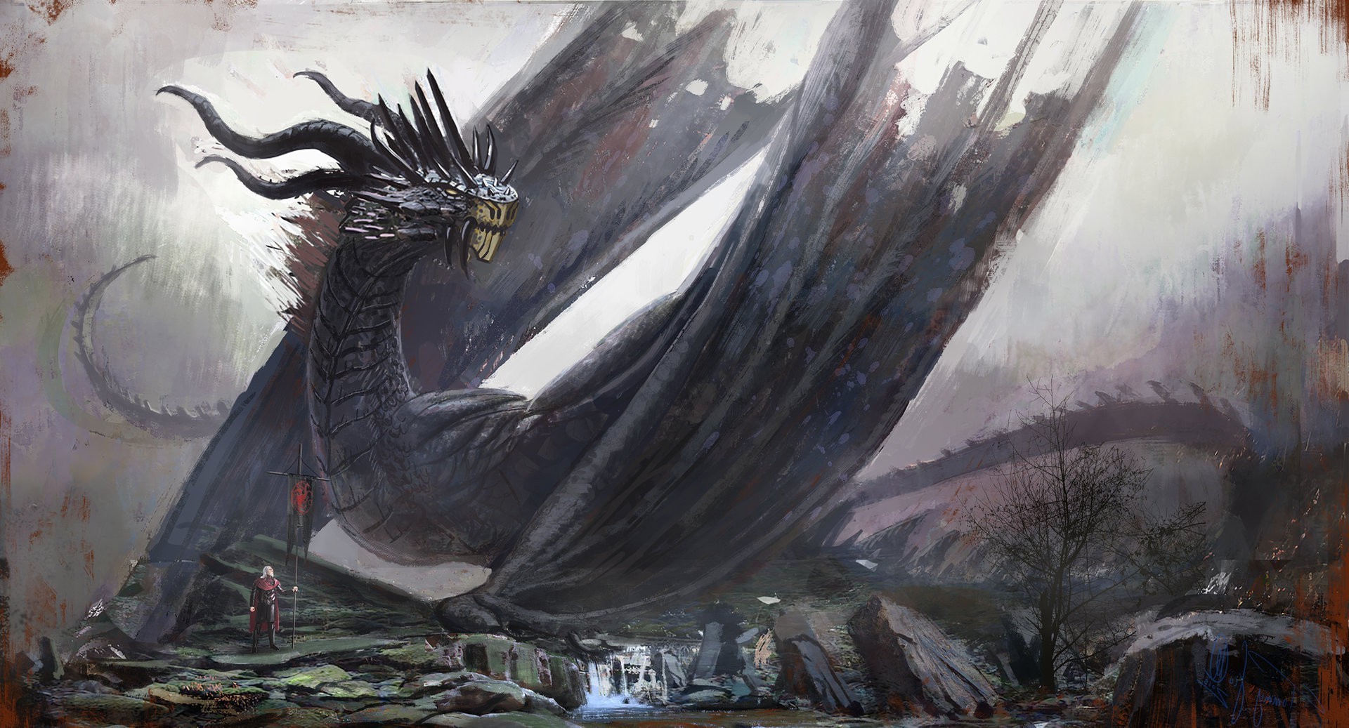 artwork, Fantasy Art, Dragon, Game Of Thrones, House Targaryen Wallpaper