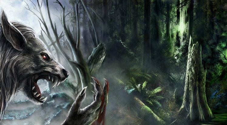 fantasy Art, Artwork, Werewolves HD Wallpaper Desktop Background