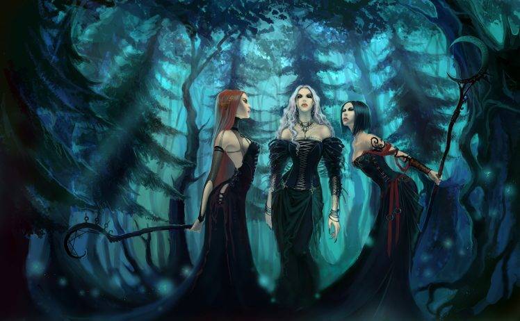 witch, Fantasy Art, Artwork, Spooky, Gothic HD Wallpaper Desktop Background